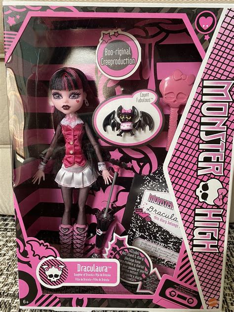 monster high draculaura doll|draculaura monster high reproduction doll.